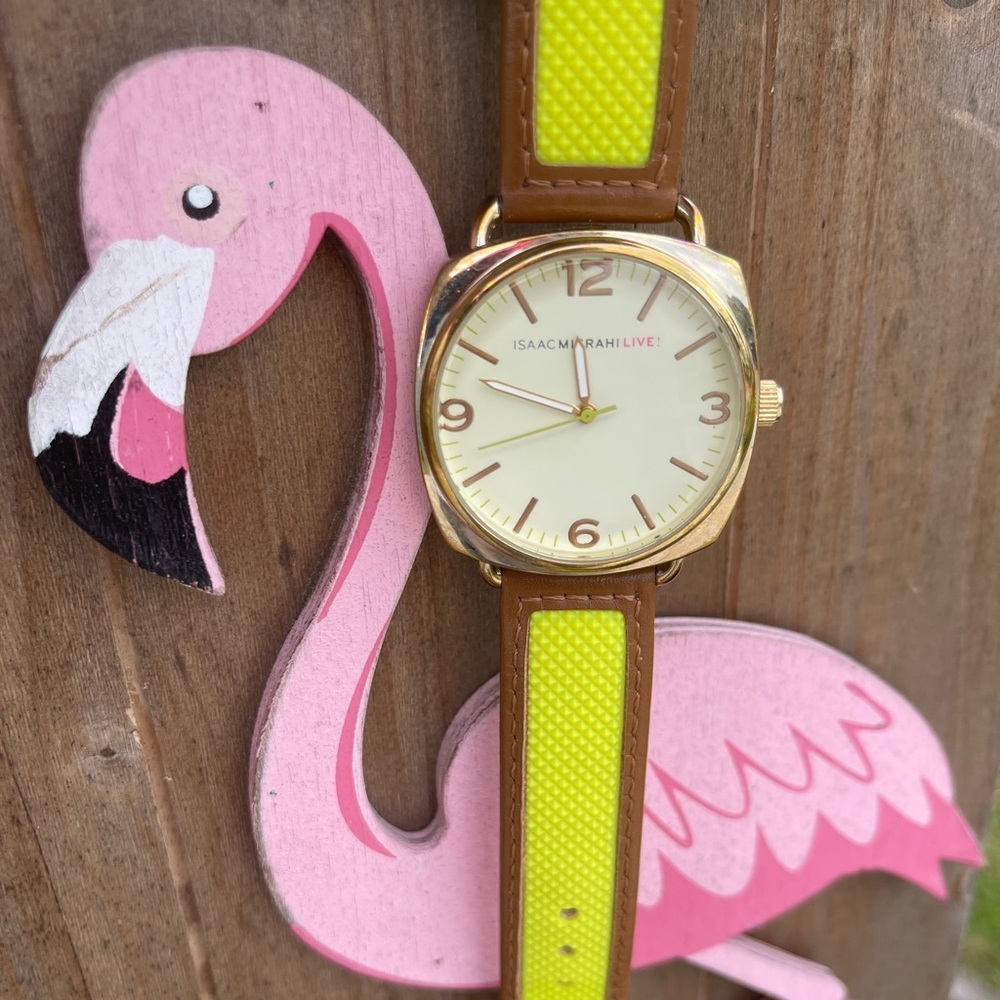 ISAAC MIZRAHI LIVE! Genuine Leather Watch - Picture 6 of 12